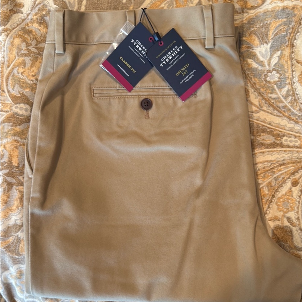 Charles Tyrwhitt Tan Chinos Classic Style